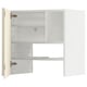 Wit METOD keukenblok, modern design, verstelbare legplanken, hoogglans afwerking.