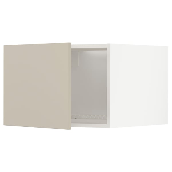 Boodschapper zondag Inloggegevens METOD Bovenkast voor koelkast/vriezer, wit/Havstorp beige, 60x40 cm - IKEA