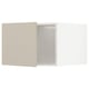 METOD lichtbeige keukenkast met open deur, gladde afwerking, rechthoekige vorm.