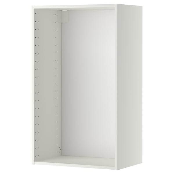 METOD witte wandkast, rechthoekig, modern design. Frame van 18 mm hardboard, afwerking met acrylverf.