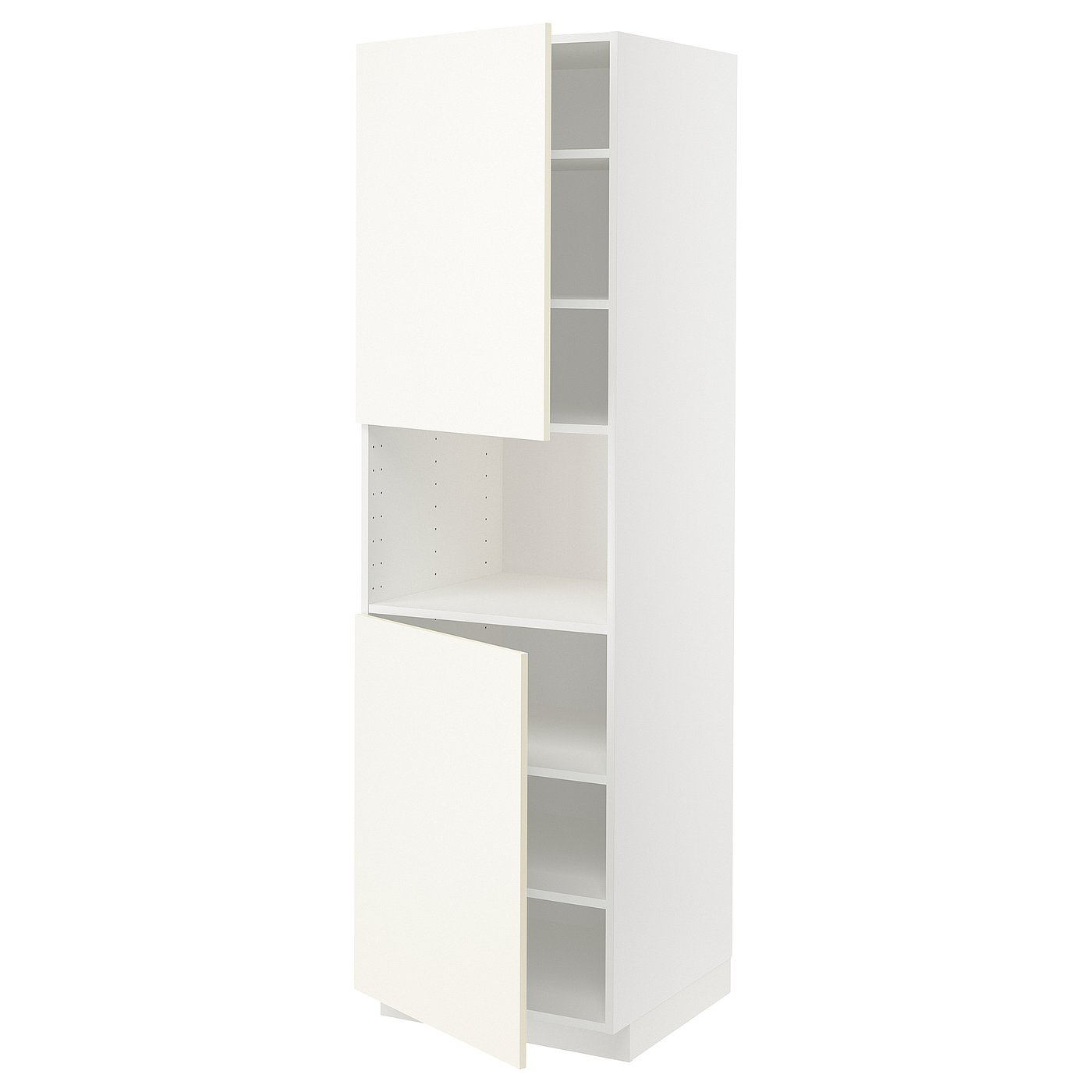 METOD Hoge kast magn m 2deur/plank Hoge kast magn m 2deur/plank · wit/Vallstena wit · 60x60x200 cm