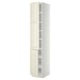 Ikea METOD gebroken witte keukenkast met legplanken.