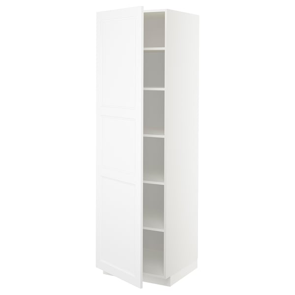 Metod Hoge Kast Met Planken Wit Axstad Mat Wit 60x60x200 Cm Ikea