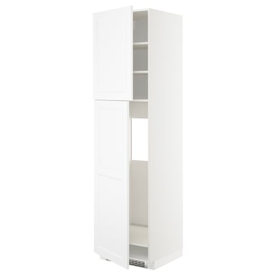 Witte METOD keukenkast met verstelbare legplanken.