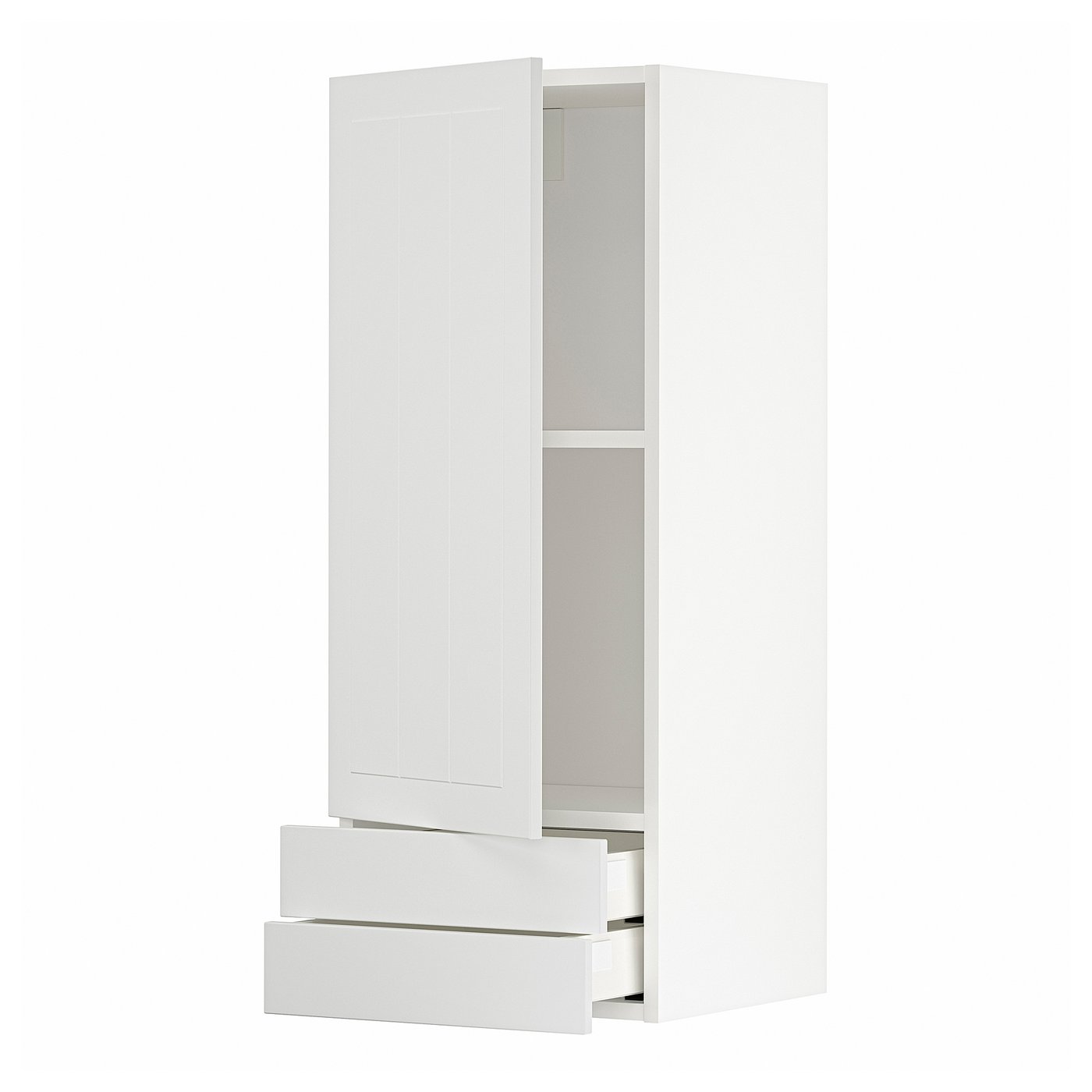 METOD / MAXIMERA Bovenkast m deur/2 lades wit/Stensund wit 40x100 cm