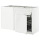 Witte METOD keukenkast met uittrekbare plank, modern design.