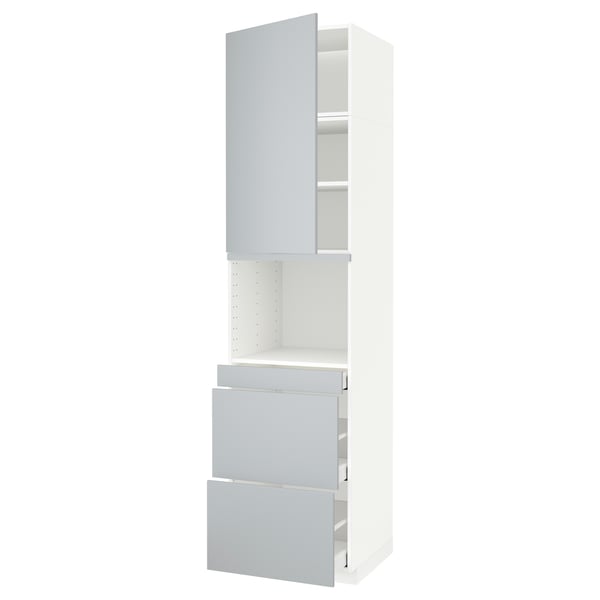 metod maximera hoge kast combimagn deur 3 lades wit veddinge grijs 60x60x240 cm ikea