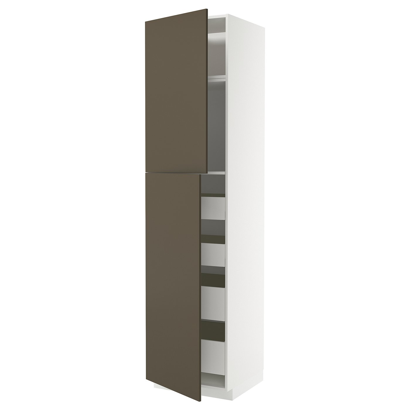 METOD / MAXIMERA Hoge kast met 2 deuren/4 lades