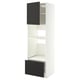 METOD / MAXIMERA Hoge kast voor inbouwapparatuur, wit/Nickebo mat antraciet, 60x60x200 cm