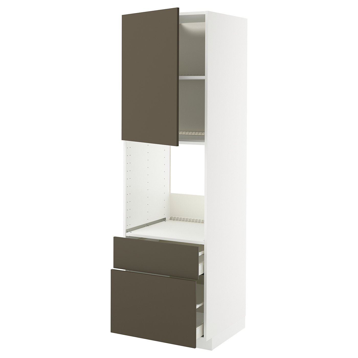 METOD / MAXIMERA Hoge kast voor oven + deur/2 lades