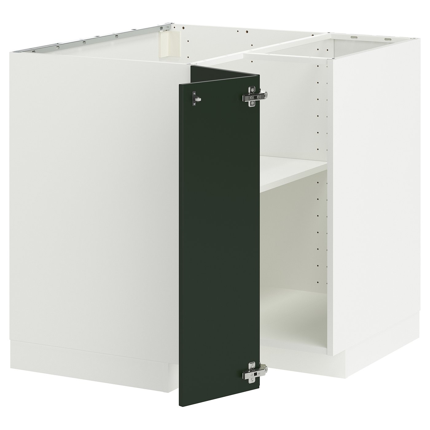 METOD Onderhoekkast met plank Onderhoekkast met plank · wit/Havstorp diepgroen · 88x88 cm