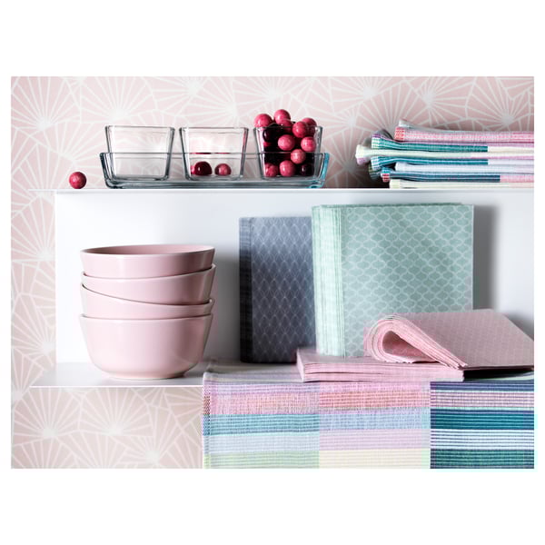 MITTBIT Placemat, roze turkoois, lichtgroen IKEA