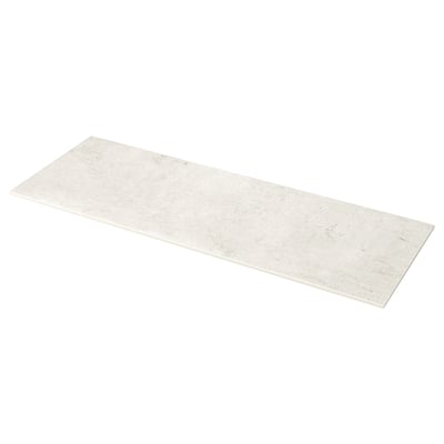 MÖCKLARP Maatwerkblad, wit/grijs betonpatroon/hogedrukporselein, 1 m²x2.0 cm