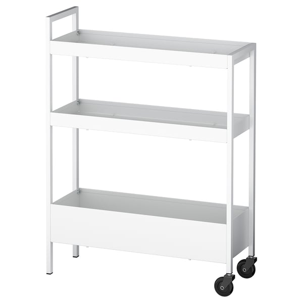 NISSAFORS Roltafel, wit, 50.5x19x67 cm
