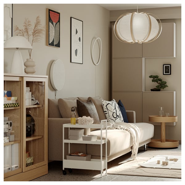 NISSAFORS Roltafel, wit, 50.5x19x67 cm