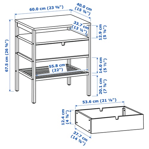 Illustratie met afmetingen voor het product: NORDKISA.