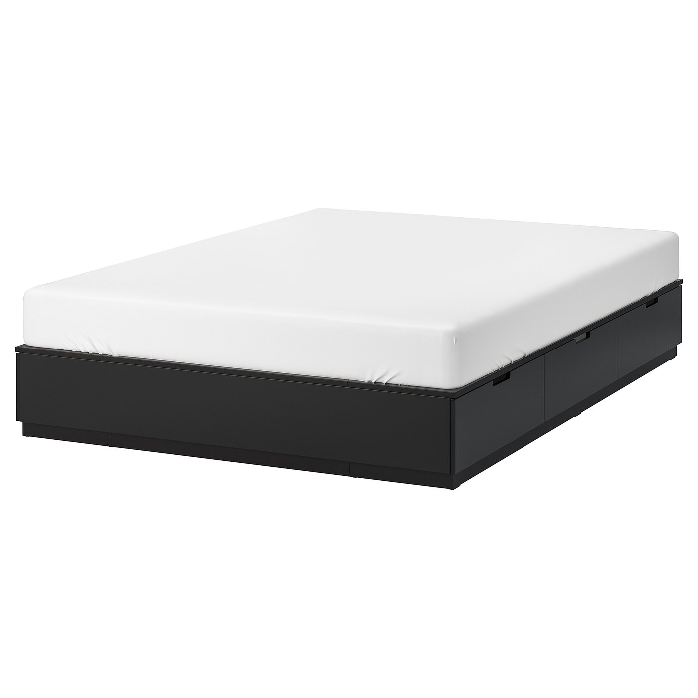 Nordli Bedframe Met Opberglades Antraciet 180x200 Cm Ikea