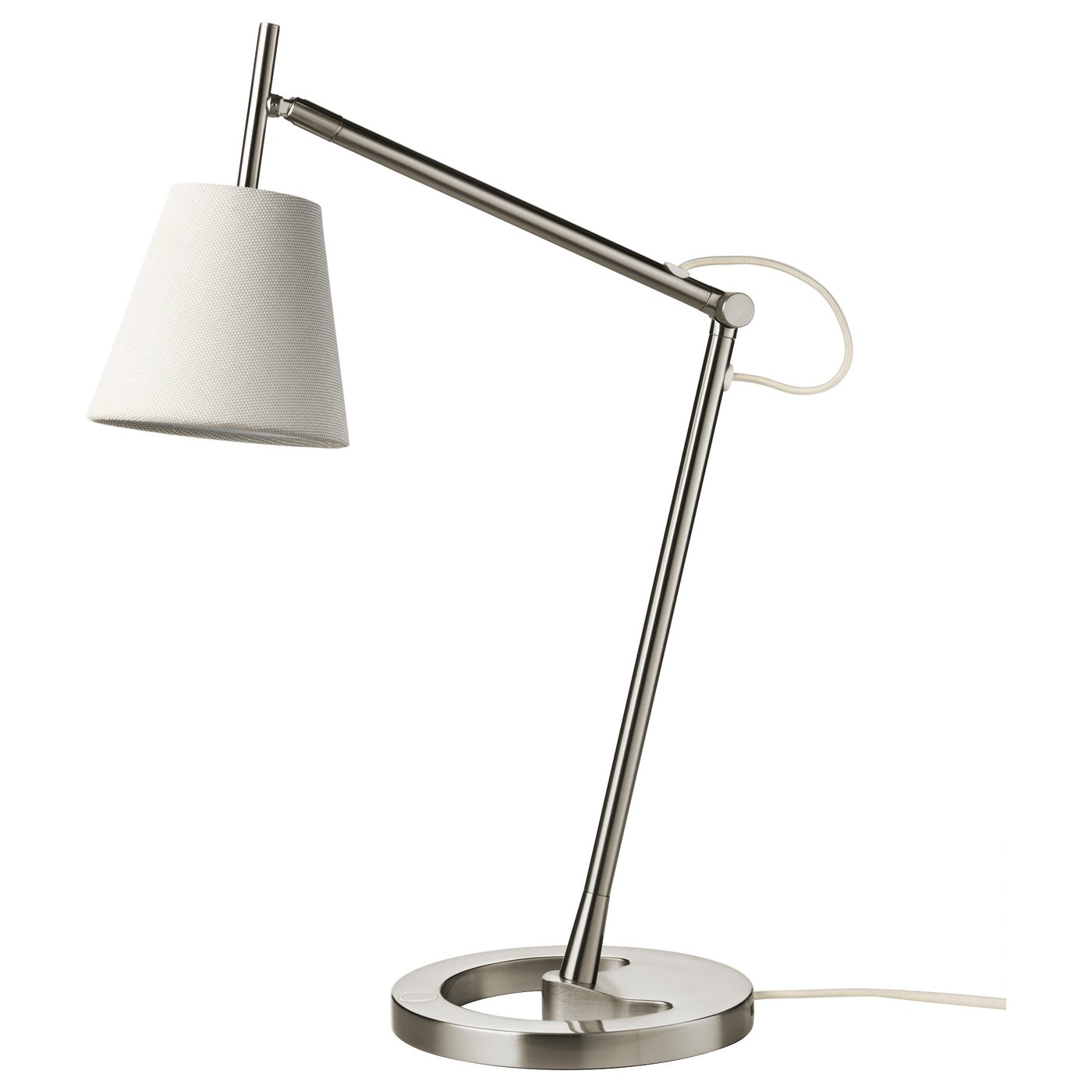 Nyfors Bureaulamp Vernikkeld Wit Ikea