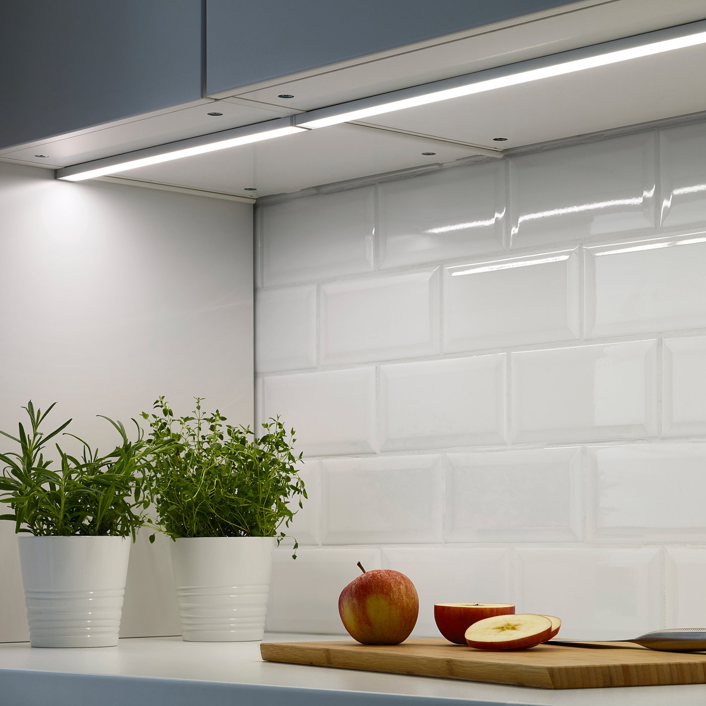 Omlopp Led Werkbladverlichting Aluminiumkleur 40 Cm Ikea