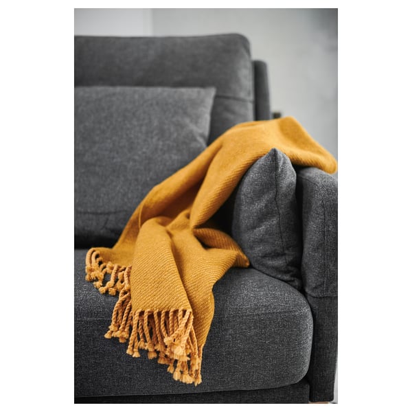 omtanksam plaid geel 60x160 cm ikea