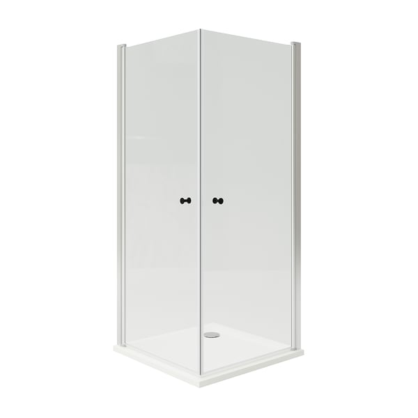 Douchewand met deuren/bak, OPPEJEN, 90x90x205 cm - IKEA