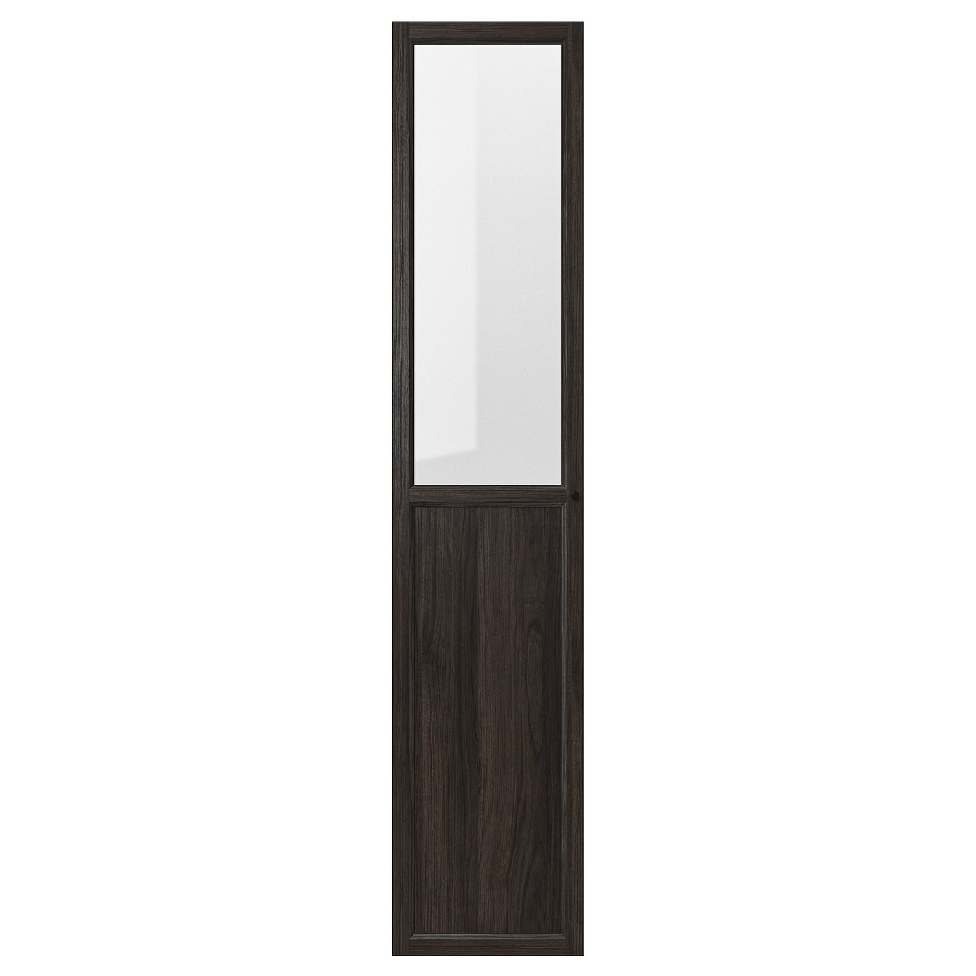 OXBERG Paneel-/vitrinedeur donkerbruin eikenpatroon 40x192 cm