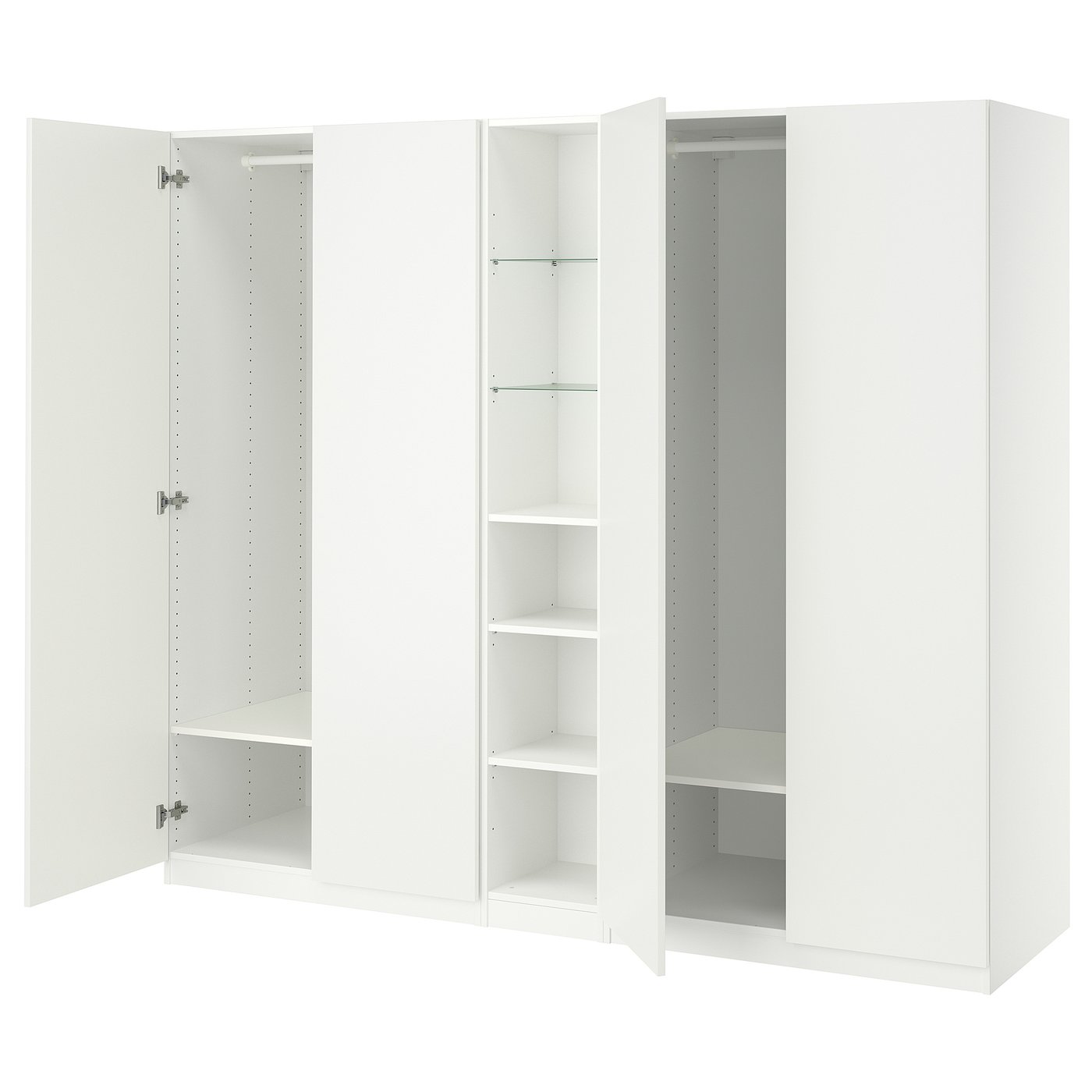 PAX / FORSAND Kledingkast wit/wit 235x60x201 cm