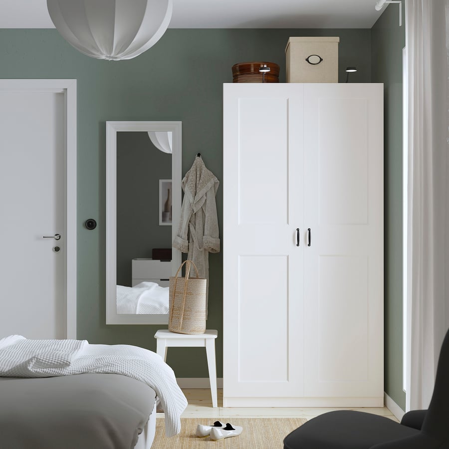 Kledingkast, PAX, wit, 100x60x201 cm IKEA