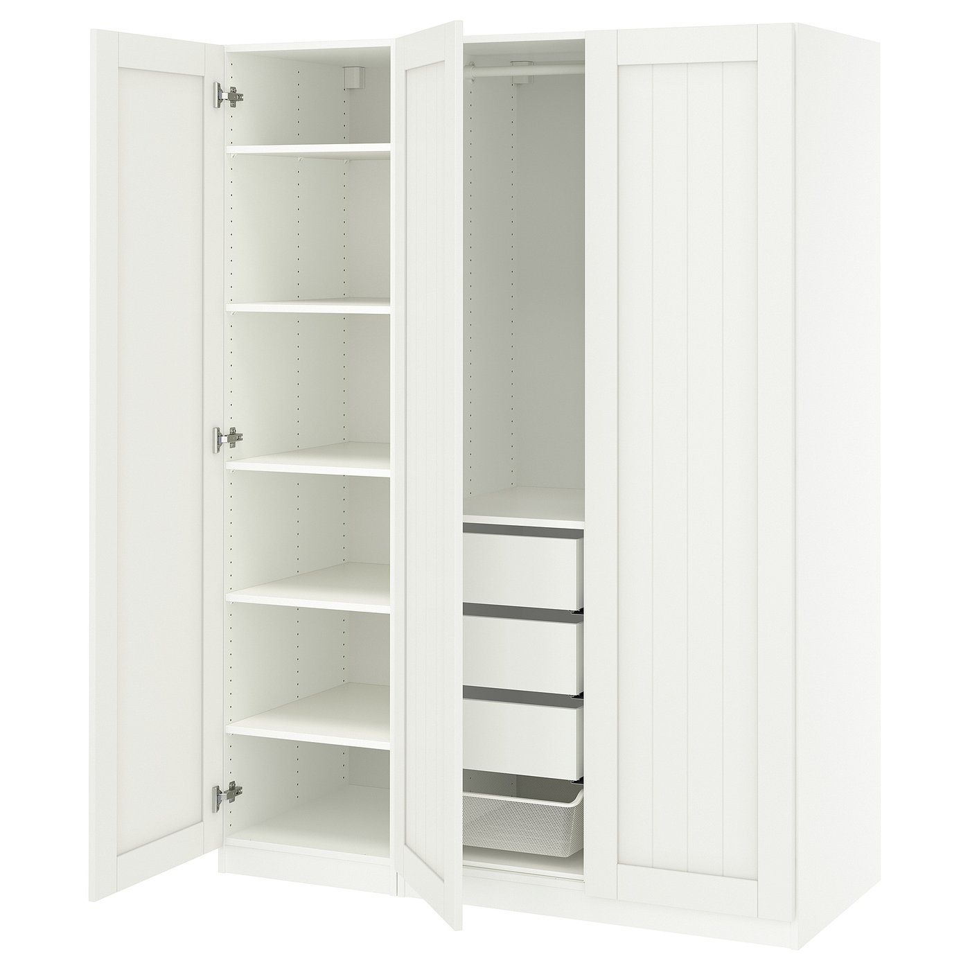 PAX / GULLABERG Kledingkastcombinatie wit/wit 150x60x201 cm
