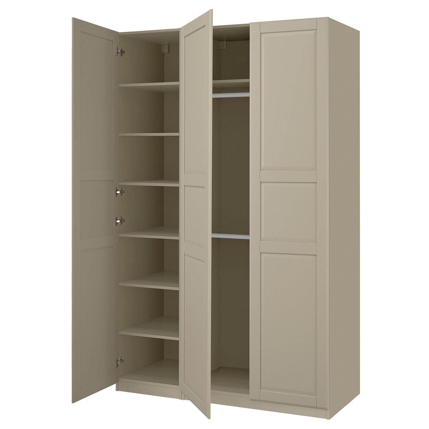 PAX / TYSSEDAL Kledingkastcombinatie grijsbeige/grijsbeige 150x58x236 cm