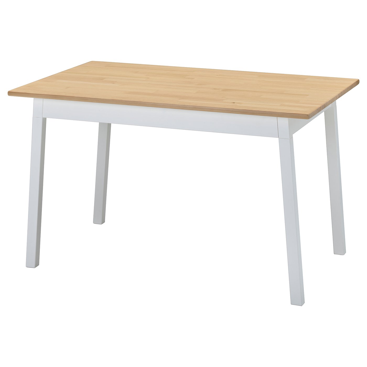 PINNTORP Tafel lichtbruin gelazuurd/wit gelazuurd grenen 125x75 cm