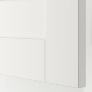 HOMCOM Tv-meubel tv-meubel met 2 lades en kast bamboe MDF wit naturel