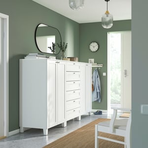 en.casa] Ombouwkast Haugesund voor toilet 158x60x26 cm badkamerkast met plank vrijstaand staand rek bamboe naturel
