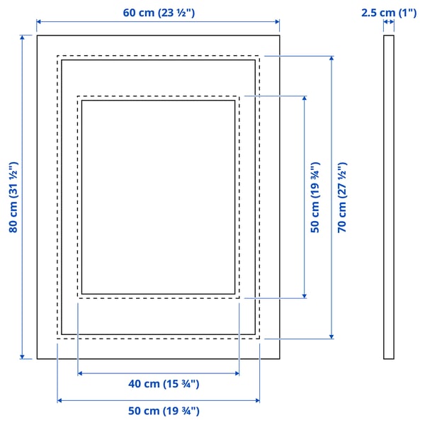 Illustratie met afmetingen voor het product: PLOMMONTRÄD.