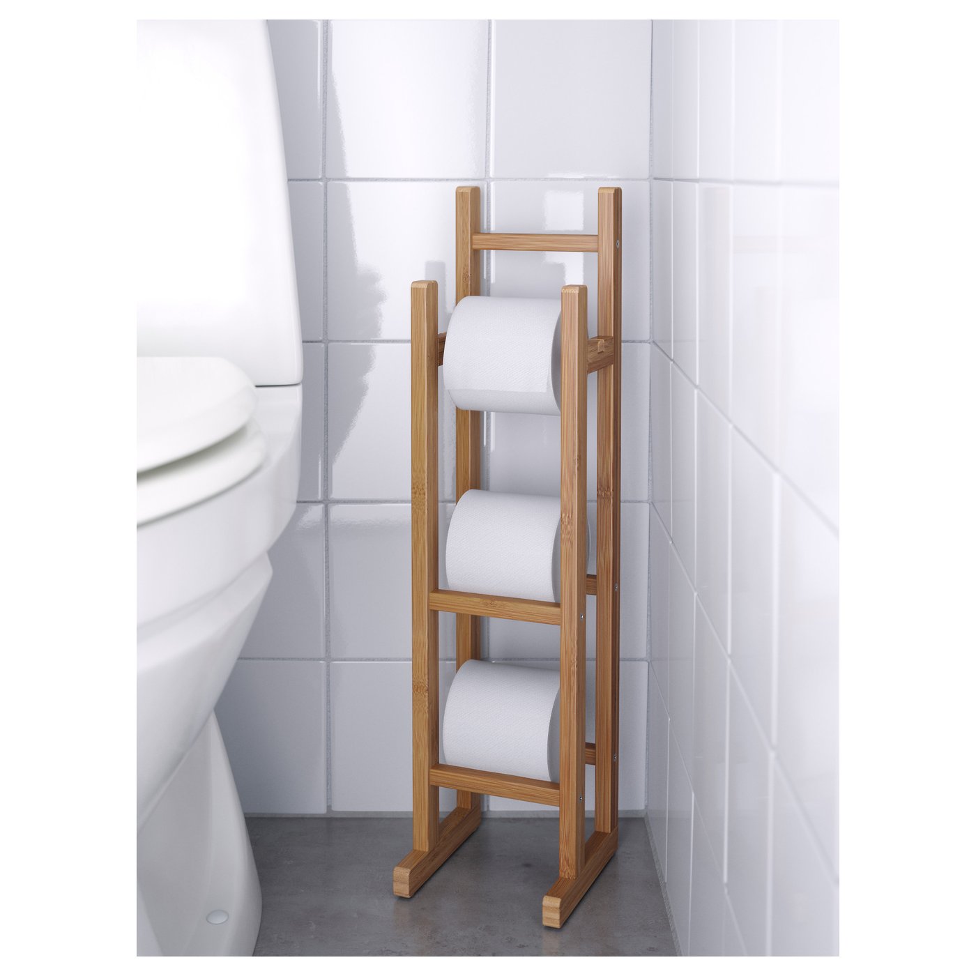 RÅGRUND Toiletrolhouder bamboe IKEA