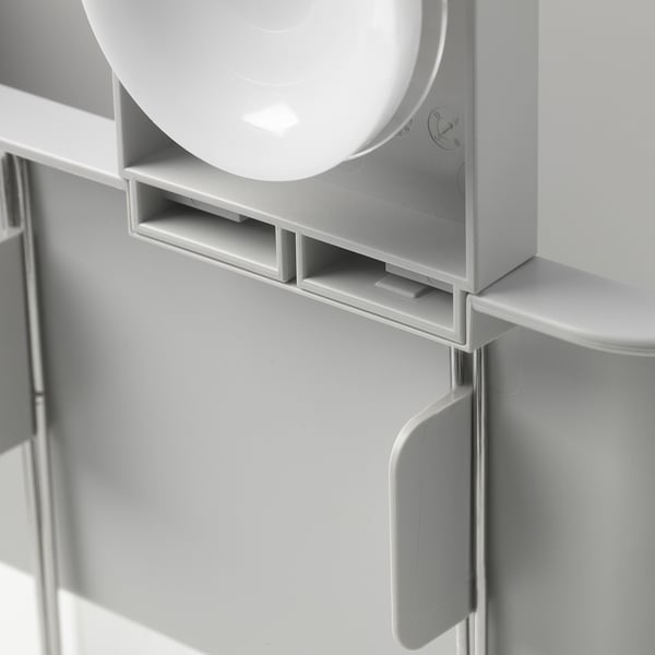 Witte zuignap badkamer organizer met haken. Sterke grip, stevige bouw.