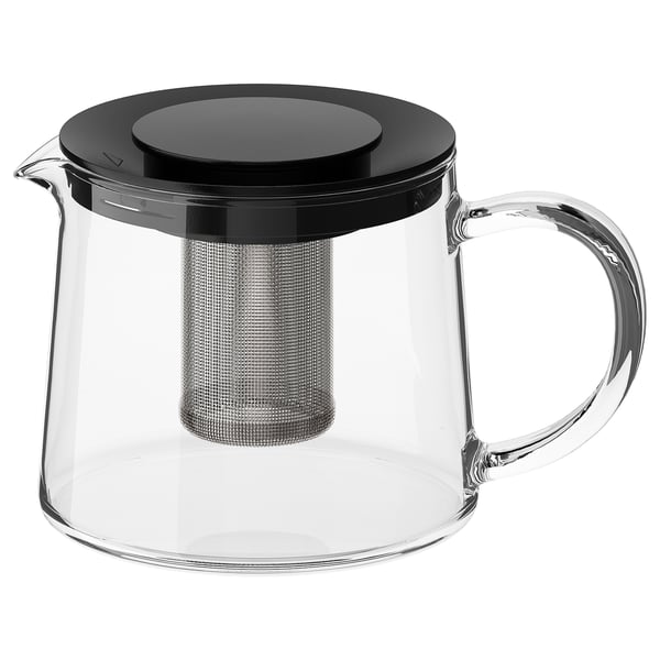 Eentonig Gecomprimeerd Birma Theepot, RIKLIG, glas, 0.6 l - IKEA