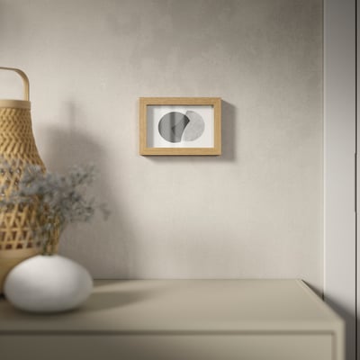 RÖDALM fotolijst: lichte houtkleur, rechthoekige vorm, eenvoudig ontwerp met bescherming aan de voorkant.