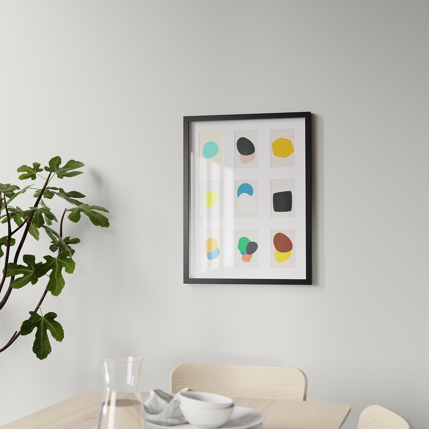 RÖDALM lijst voor 9 foto's, zwart, 46x61 cm - IKEA