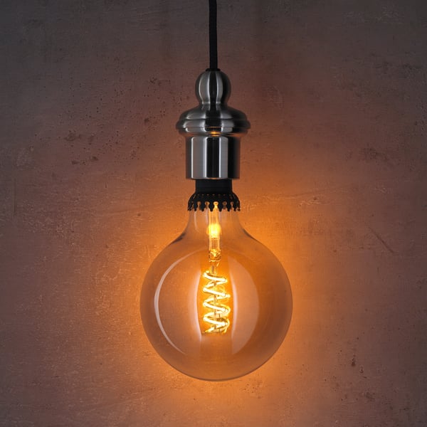 Rollsbo Led Lamp E27 200 Lumen Dimbaar Globe Grijs Helder Glas