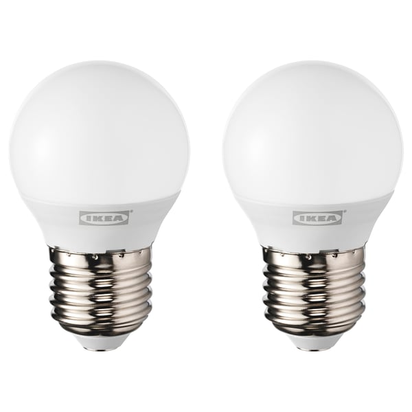ryet led lamp e27 200 lumen globe opaalwit 2700 k ikea