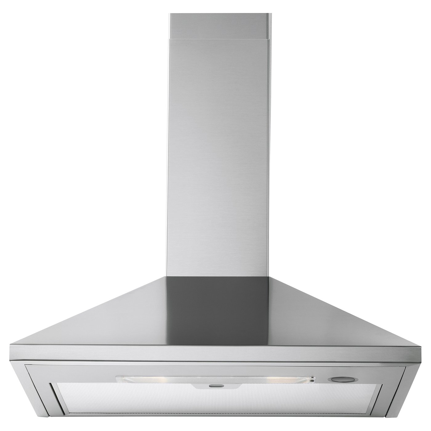 Roestvrijstalen afzuigkap. Strak en modern design. Led-licht voor kookverlichting.
