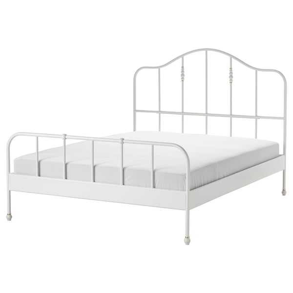 sagstua bedframe wit lonset 160x200 cm ikea