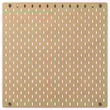 SKÅDIS beige ophangbord, vierkant, geperforeerd voor het ophangen van accessoires, gemaakt van vezelplaat met blanke acryllakafwerking.