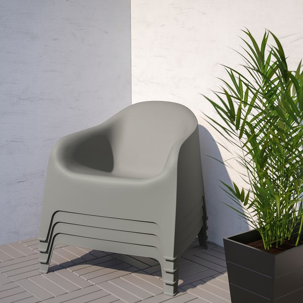 Skarpo Fauteuil Buiten Middengrijs Ikea