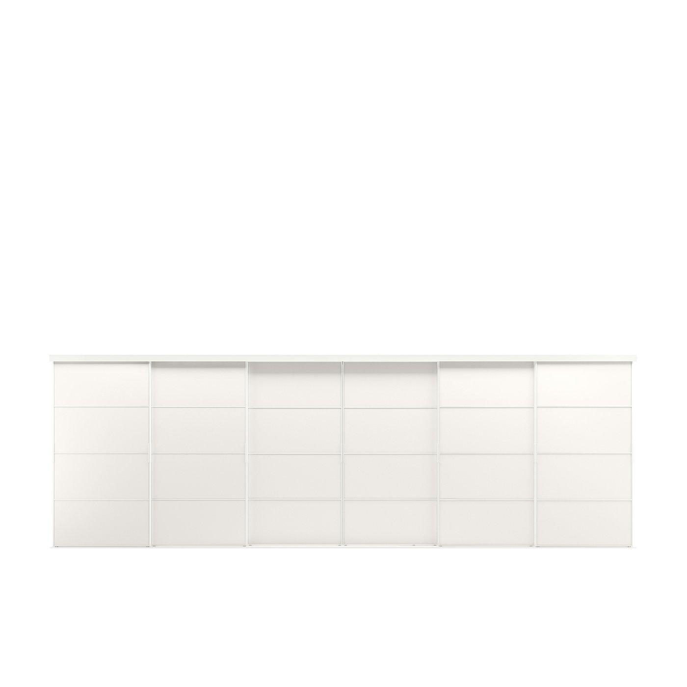 SKYTTA / MEHAMN Schuifdeurcombinatie wit/tweezijdig wit 603x205 cm