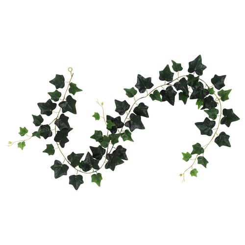 Kunstmatige klimopslinger, groen, polyethyleen, gebogen.