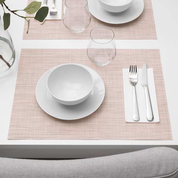 SNOBBIG Placemat lichtroze IKEA