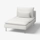 SÖDERHAMN Chaise longue, Blekinge wit