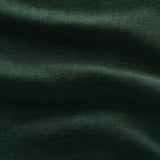 Groene chenille stof close-up, zacht met glanzende textuur, met fijn weefsel en duurzaamheid.